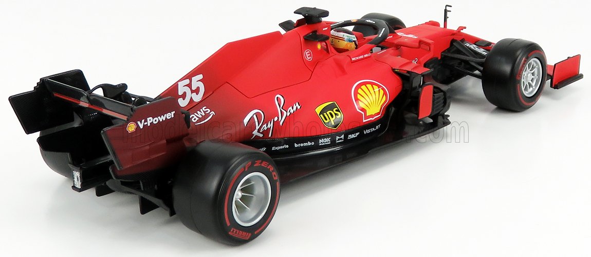 BURAGO - FERRARI - F1 SF21 TEAM SCUDERIA FERRARI MISSION WINNOW N 55 SEASON 2021 CARLOS SAINZ JR.