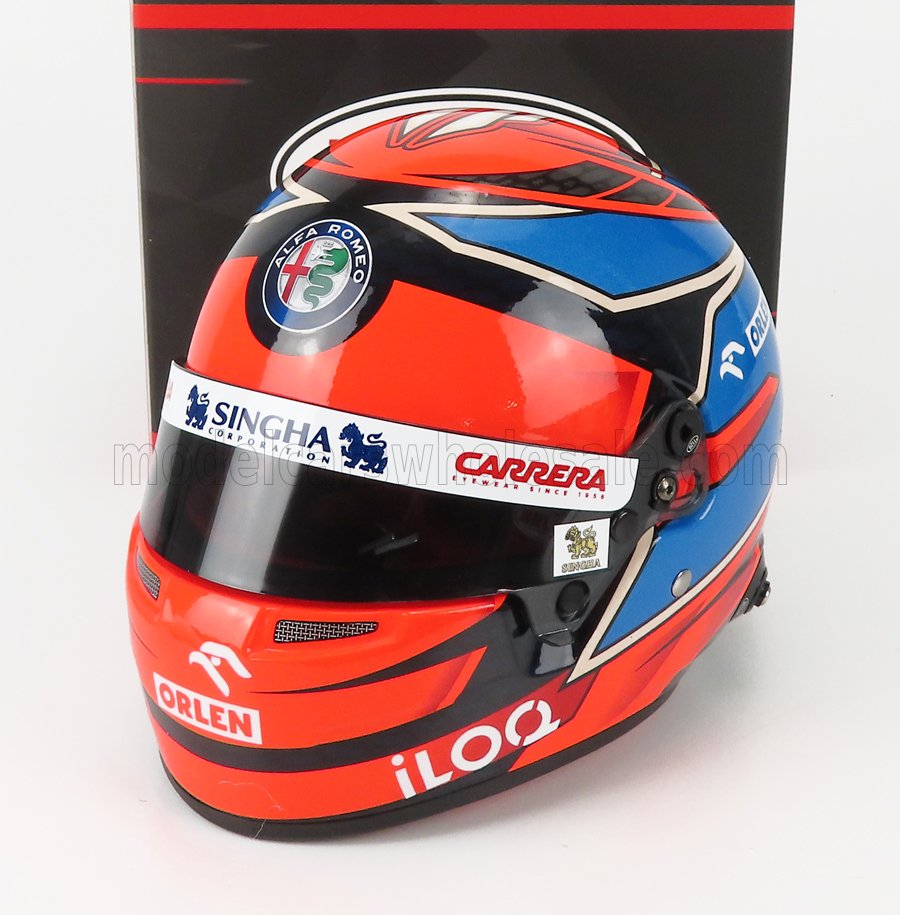 MINI HELMET - BELL HELMET - F1 CASCO HELMET ALFA ROMEO C41 TEAM ORLEN RACING N 7 ITALY IMOLA GP 2021 KIMI RAIKKONEN