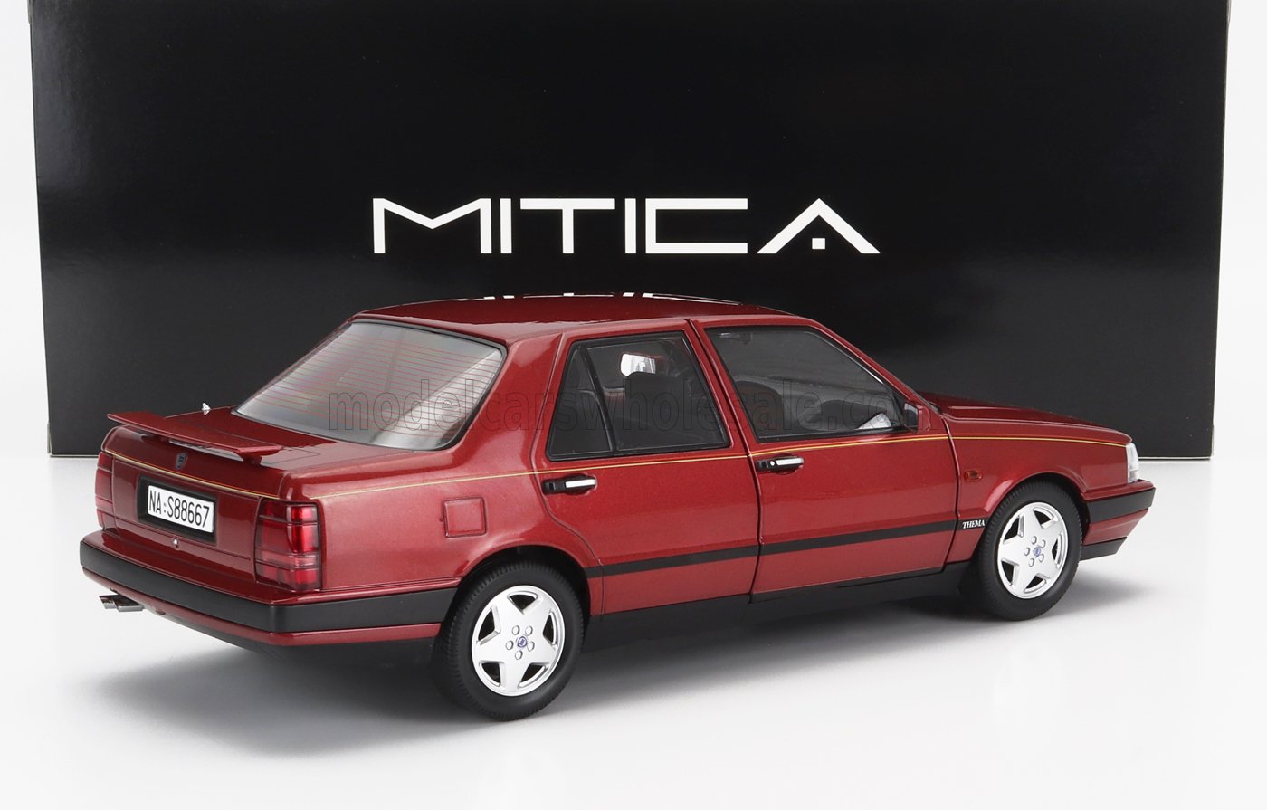 MITICA-DIECAST - 1/18 - LANCIA - THEMA 8.32 FERRARI 2S 1988 - WITH OPEN REAR WING - WINNER RED MET