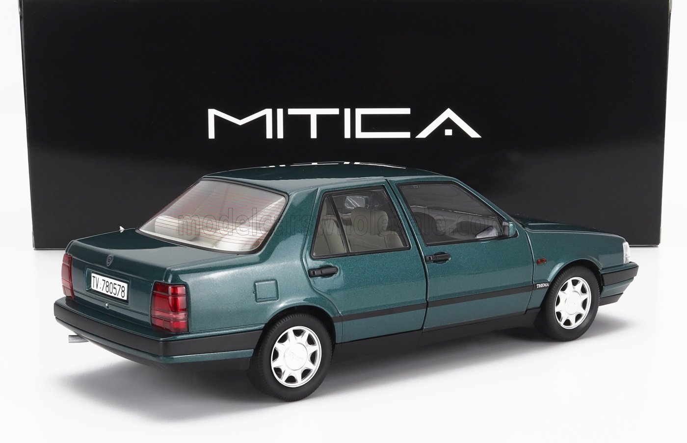 MITICA-DIECAST - 1/18 - LANCIA - THEMA TURBO 16V LX 2S 1991 - BLUE PETROL MET (GREEN)