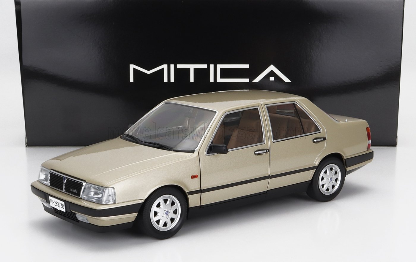 MITICA-DIECAST - 1/18 - LANCIA - THEMA TURBO i.e. 1S 1984 - PLATINO MET 1/18