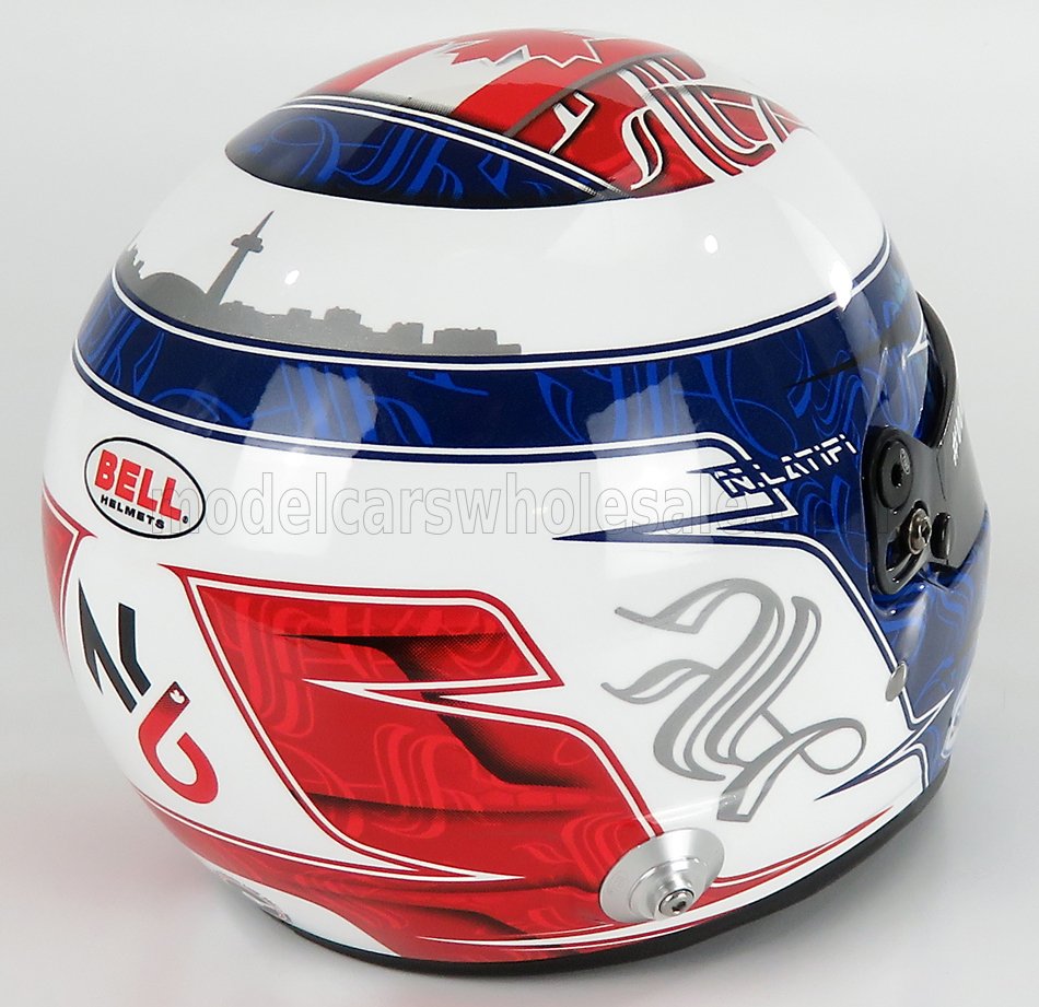 MINI HELMET - BELL HELMET - F1 CASCO HELMET WILLIAMS FW43B MERCEDES M12 EQ POWER+ TEAM WILLIAMS RACING N 6 BAHRAIN GP 2021 NICHOLAS LATIFI