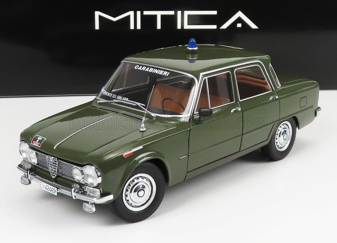 MITICA-DIECAST - 1/18 - ALFA ROMEO - GIULIA 1.6 Ti 1962 - ACQUA DI FONTE - VERY LIGHT GREEN