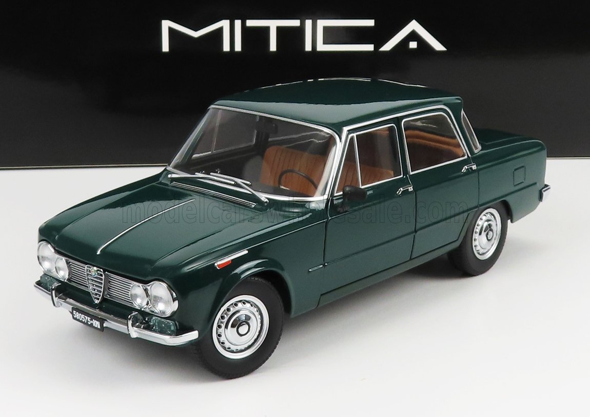 MITICA-DIECAST - 1/18 - ALFA ROMEO - GIULIA 1.6 Ti 1962 - ACQUA DI FONTE - VERY LIGHT GREEN