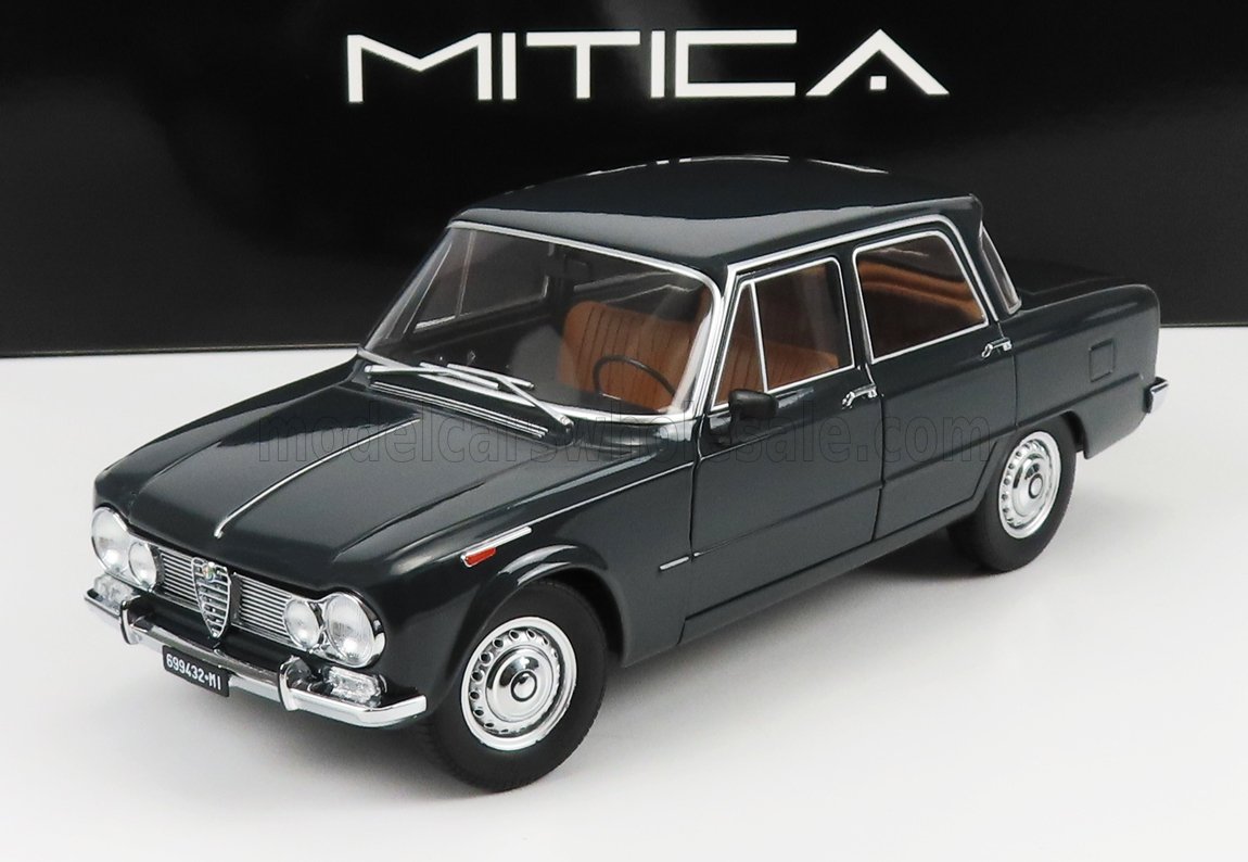 MITICA-DIECAST - 1/18 - ALFA ROMEO - GIULIA 1.6 Ti 1962 - ACQUA DI FONTE - VERY LIGHT GREEN