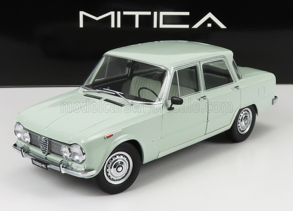 MITICA-DIECAST - 1/18 - ALFA ROMEO - GIULIA 1.6 Ti 1962 - ACQUA DI FONTE - VERY LIGHT GREEN