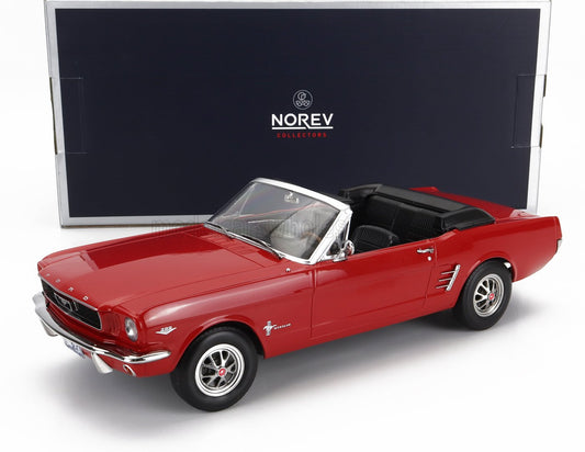 NOREV - 1/18 - FORD USA - MUSTANG COVERTIBLE 1966 - RED