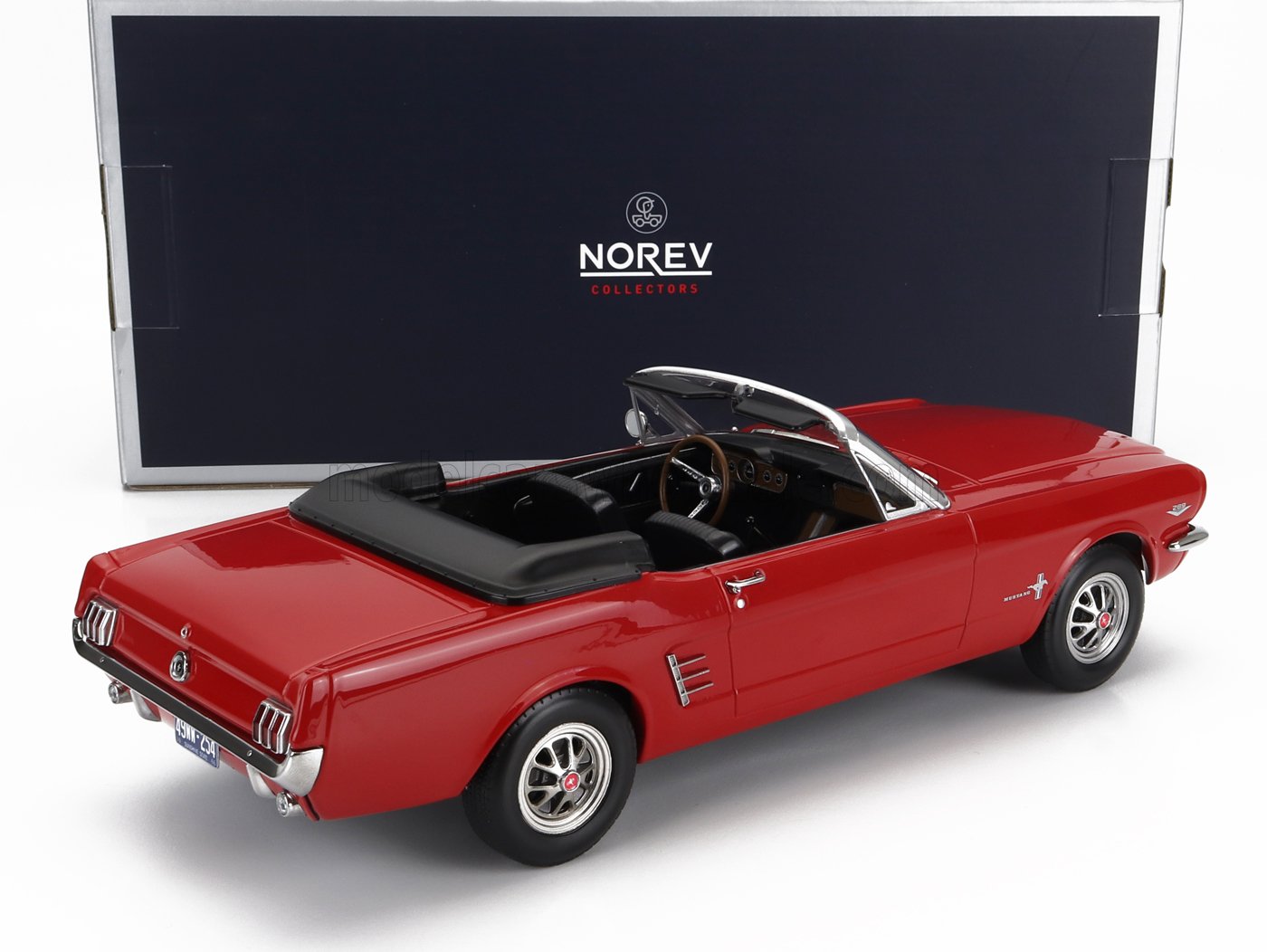 NOREV - 1/18 - FORD USA - MUSTANG COVERTIBLE 1966 - RED