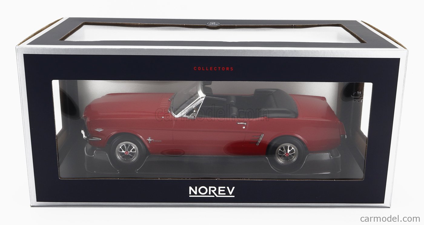 NOREV - 1/18 - FORD USA - MUSTANG COVERTIBLE 1966 - RED