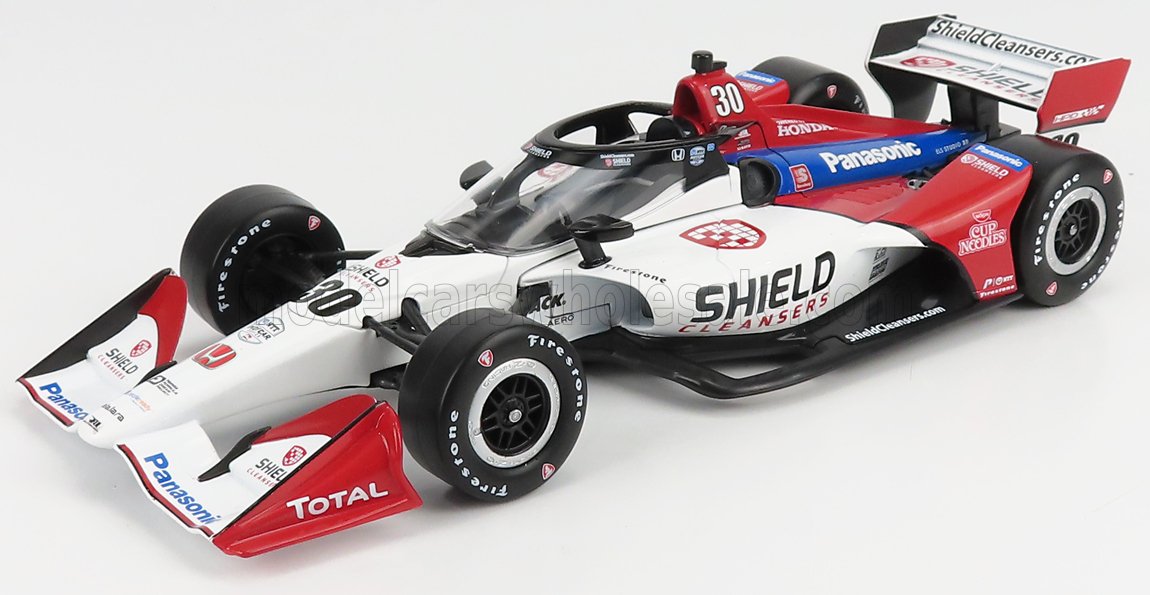 GREENLIGHT - 1/18 - HONDA - TEAM RAHAL LETTERMAN LANIGAN RACING N 30 INDIANAPOLIS INDY 500 INDYCAR SERIES 2021 TAKUMA SATO - WHITE RED BLUE