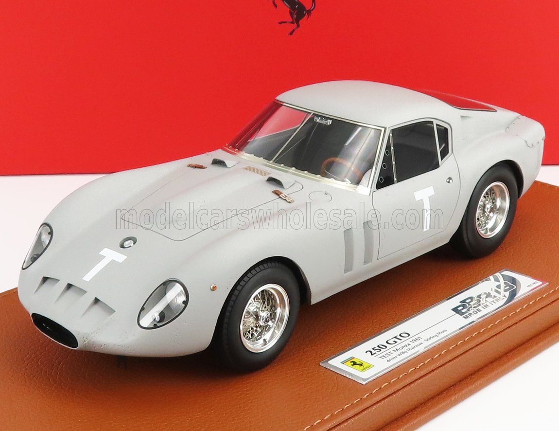 BBR-MODELS - FERRARI - 250 GTO COUPE SPERIMENTALE PROTOTYPE TEST MONZA 1961 W.MAIRESSE - S.MOSS