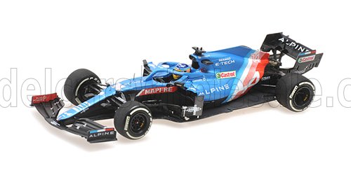 MINICHAMPS - RENAULT - F1 A521 RENAULT E-TECH 20B TEAM ALPINE N 14 3rd QATAR GP 2021 FERNANDO ALONSO