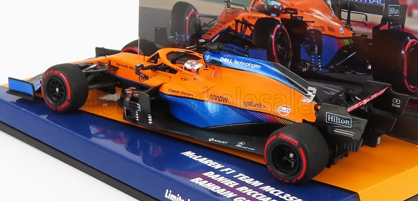 MINICHAMPS - McLAREN - F1 MCL35L MERCEDES M12 EQ POWER+ TEAM MCLAREN N 3 7th BAHRAIN GP 2021 DANIEL RICCIARDO