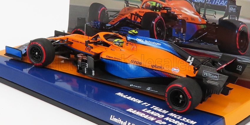 MINICHAMPS - McLAREN - F1 MCL35L MERCEDES M12 EQ POWER+ TEAM MCLAREN N 4 4th BAHRAIN GP 2021 LANDO NORRIS