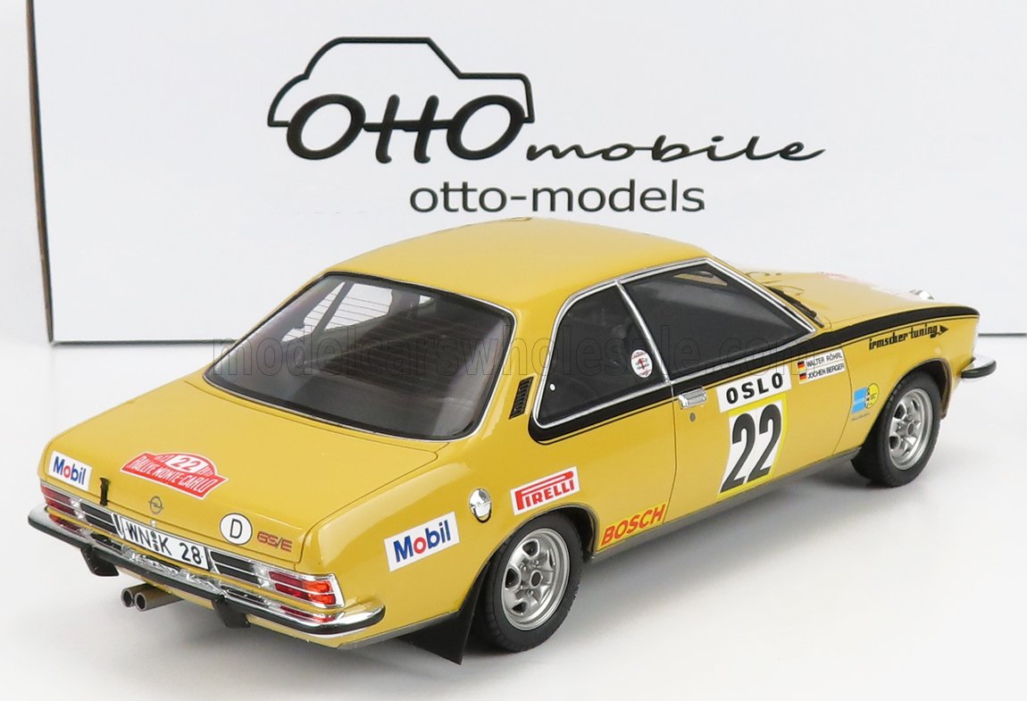 OTTO-MOBILE - OPEL - COMMODORE B GS/E N 22 RALLY MONTECARLO 1974 W.ROHRL - J.BERGER