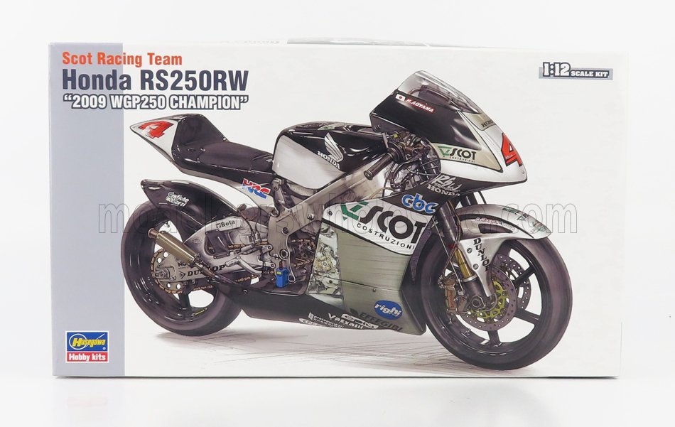 HASEGAWA - 1/12 - HONDA - RS250RW N 4 250GP CHAMPION SEASON 2009 H.AOYAMA