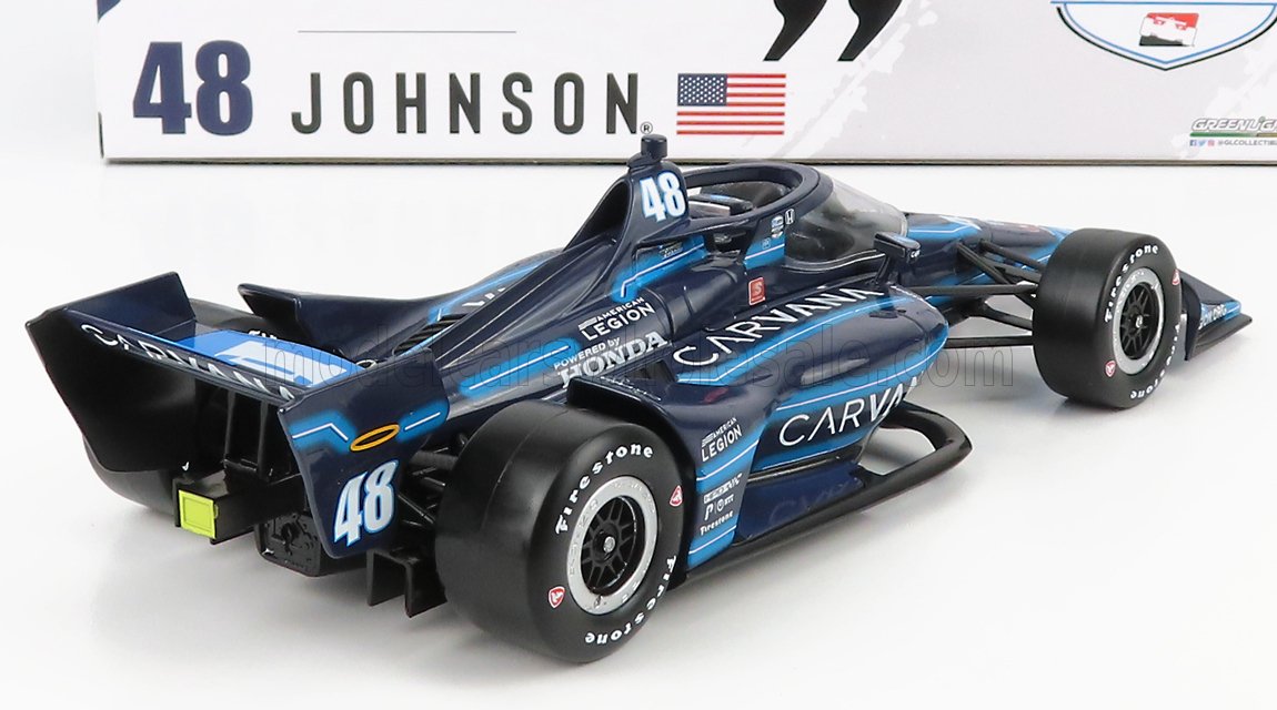 GREENLIGHT - 1/18 - HONDA - TEAM CHIP GANASSI RACING N 48 INDIANAPOLIS INDY 500 INDYCAR SERIES 2021 J.JOHNSON - BLUE BLACK