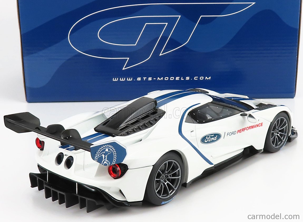 GT-SPIRIT - 1/18 - FORD USA - GT MKII N 0 FORD PERFORMANCE 2020 - WHITE BLUE