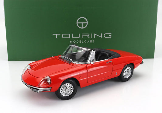 TOURING MODELCARS - 1/18 - ALFA ROMEO - DUETTO SPIDER 1600 CODA TONDA 1966 - RED