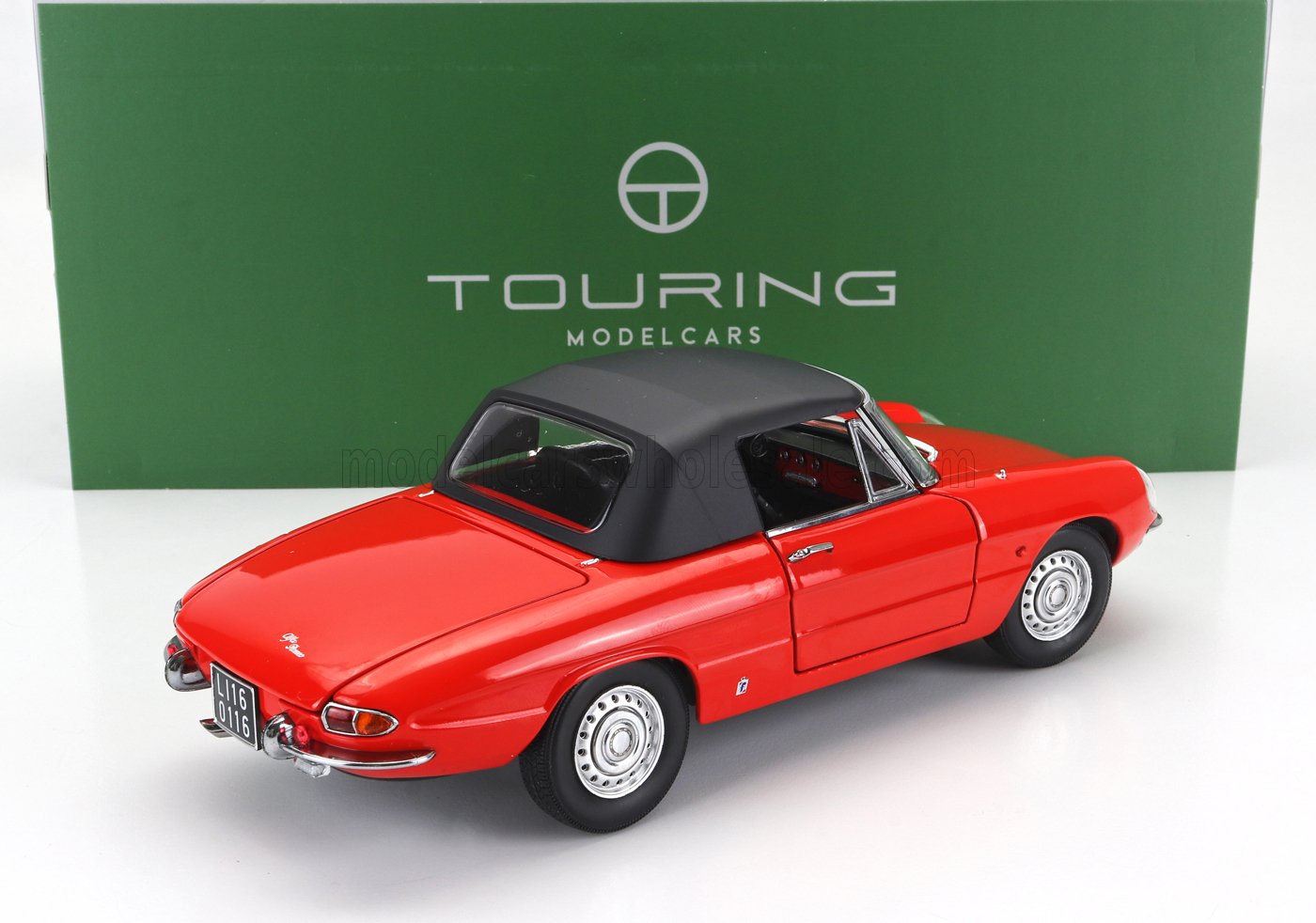 TOURING MODELCARS - 1/18 - ALFA ROMEO - DUETTO SPIDER 1600 CODA TONDA 1966 - RED