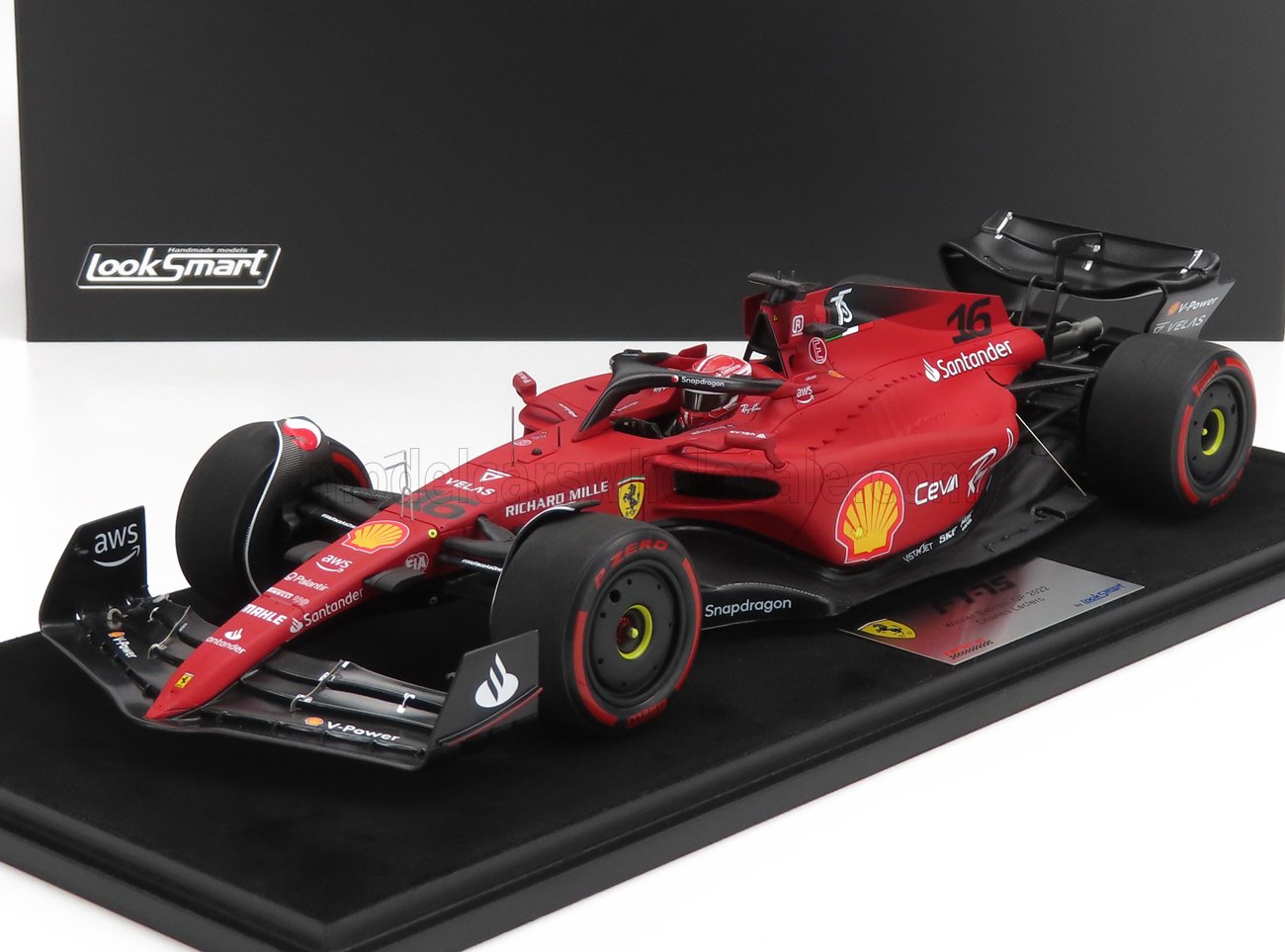 LOOKSMART - 1/18 - FERRARI - F1-75 TEAM SCUDERIA FERRARI N 16 WINNER BAHRAIN GP 2022 CHARLES LECLERC - RED