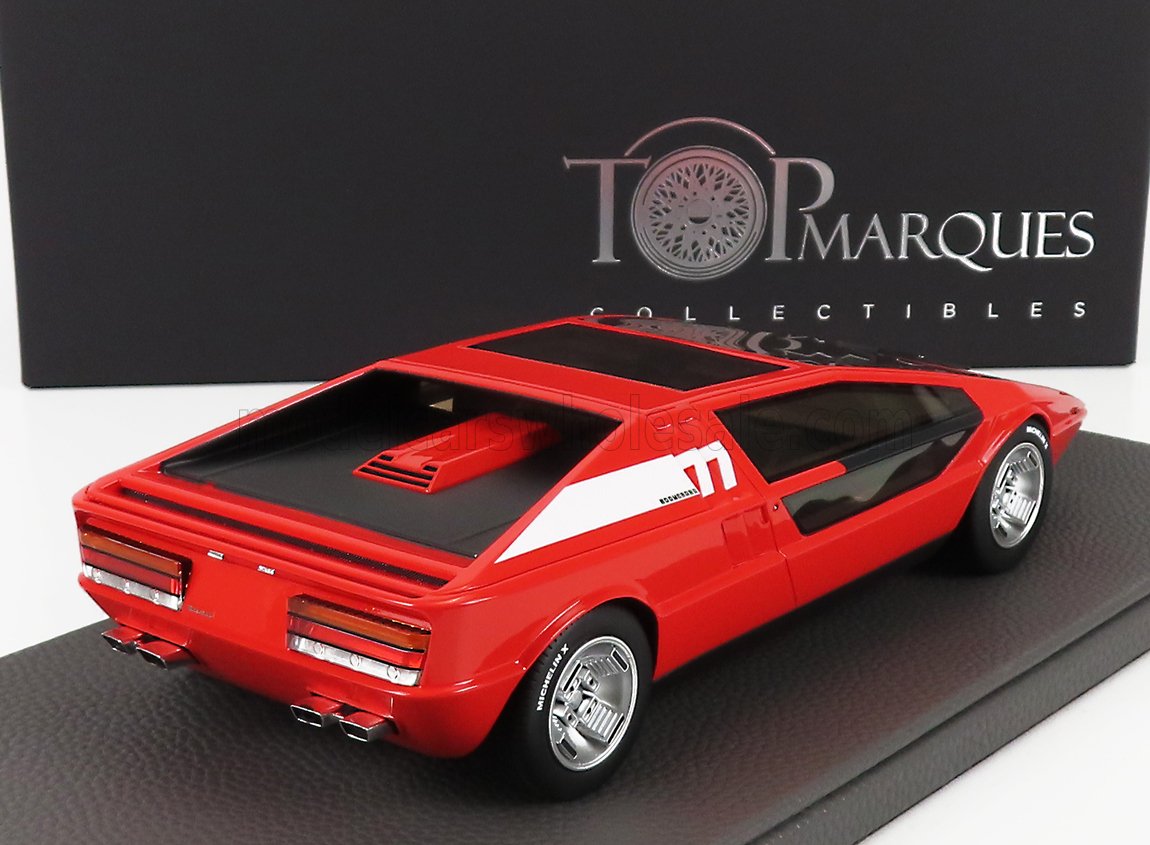 TOPMARQUES - 1/18 - MASERATI - BOOMERANG 1972 - RED