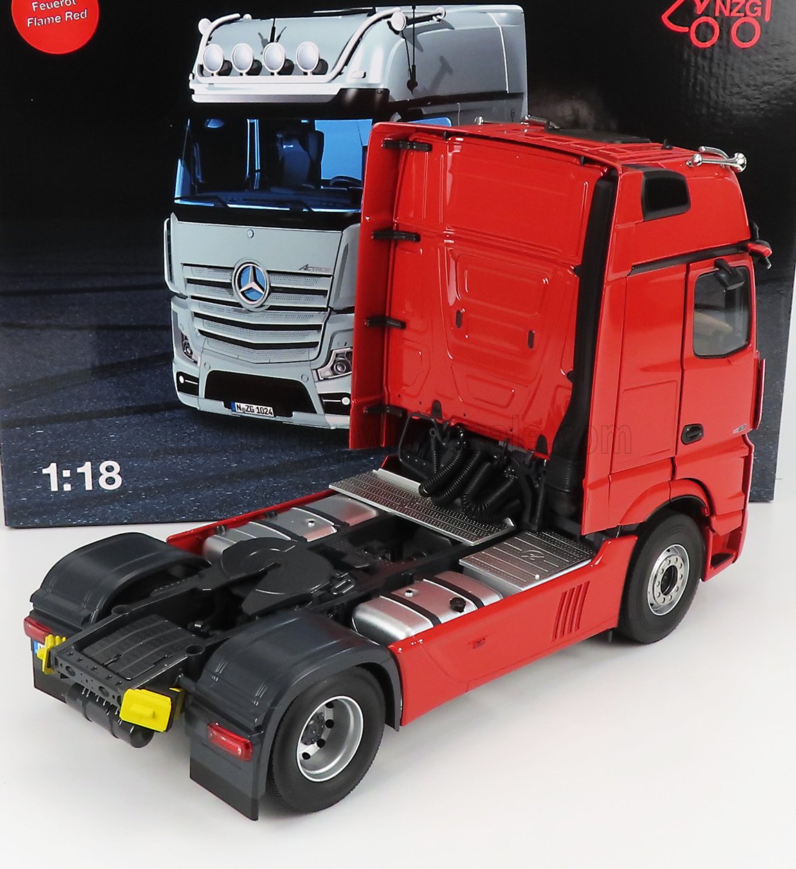 NZG - MERCEDES BENZ - ACTROS 2 1863 GIGASPACE 4x2 MIRRORCAM TRACTOR TRUCK 2-ASSI 2018