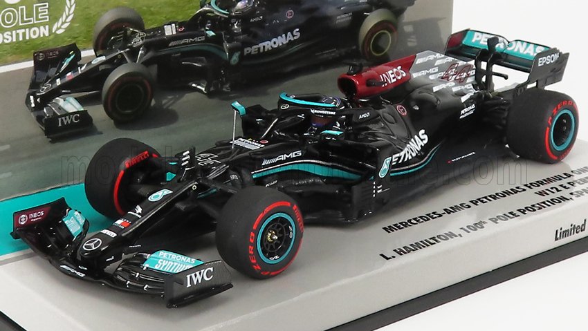 MINICHAMPS - MERCEDES GP - F1 W12 MERCEDES M12 EQ POWER+ TEAM AMG PETRONAS MOTORSPORT FORMULA ONE N 44 WINNER BAHRAIN GP 2021 LEWIS HAMILTON