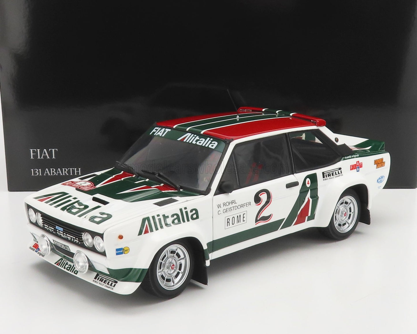 KYOSHO - FIAT - 131 ABARTH ALITALIA N 2 RALLY MONTECARLO 1978 W.ROHRL - C.GEISTDORFER