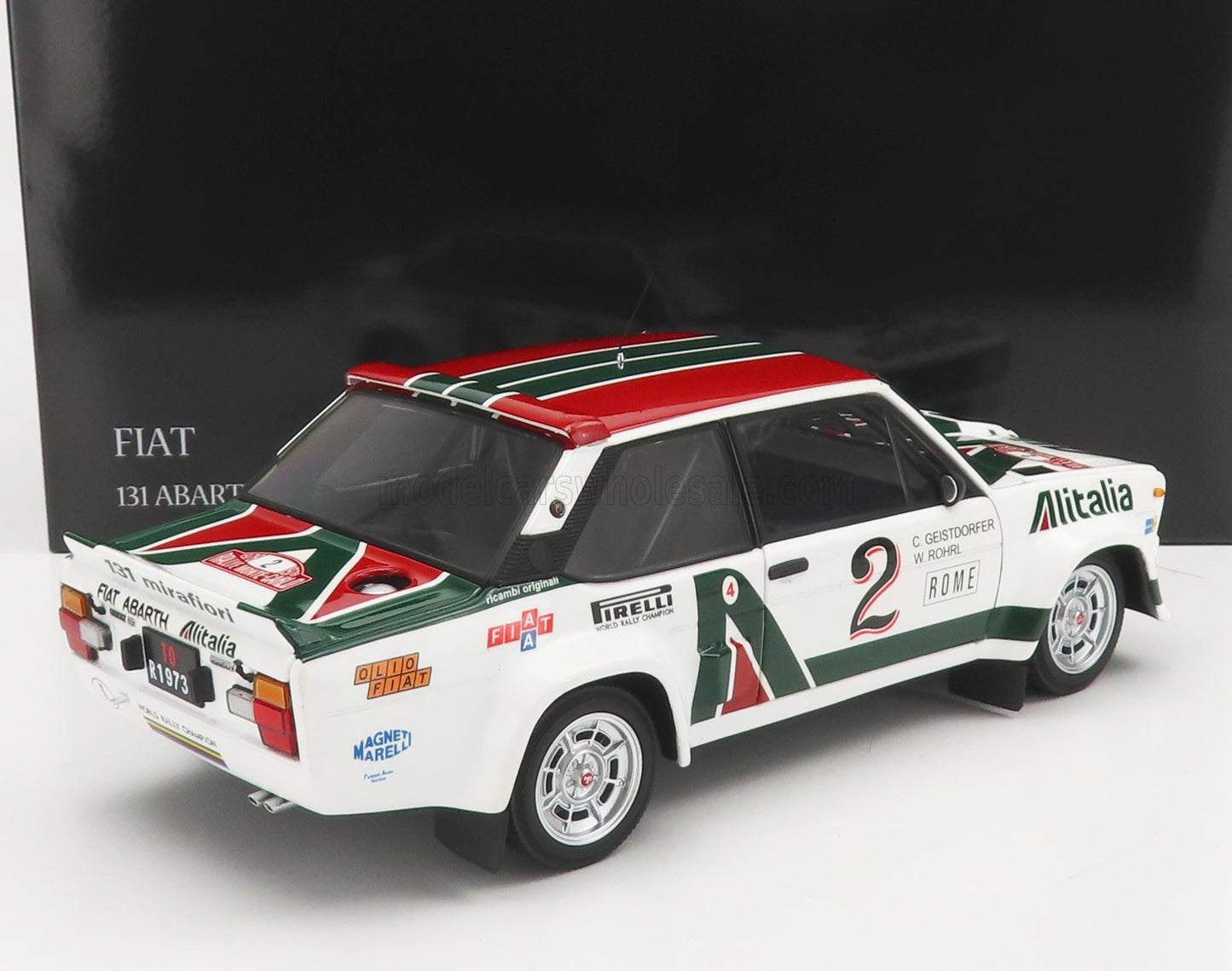 KYOSHO - FIAT - 131 ABARTH ALITALIA N 2 RALLY MONTECARLO 1978 W.ROHRL - C.GEISTDORFER