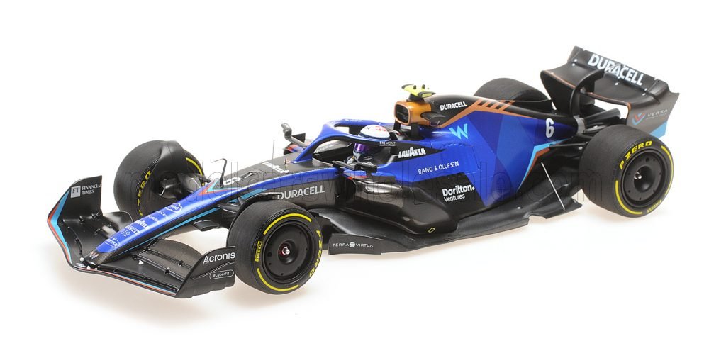 MINICHAMPS - WILLIAMS - F1 FW44 TEAM WILLIAMS RACING N 6 MIAMI GP 2022 NICHOLAS LATIFI