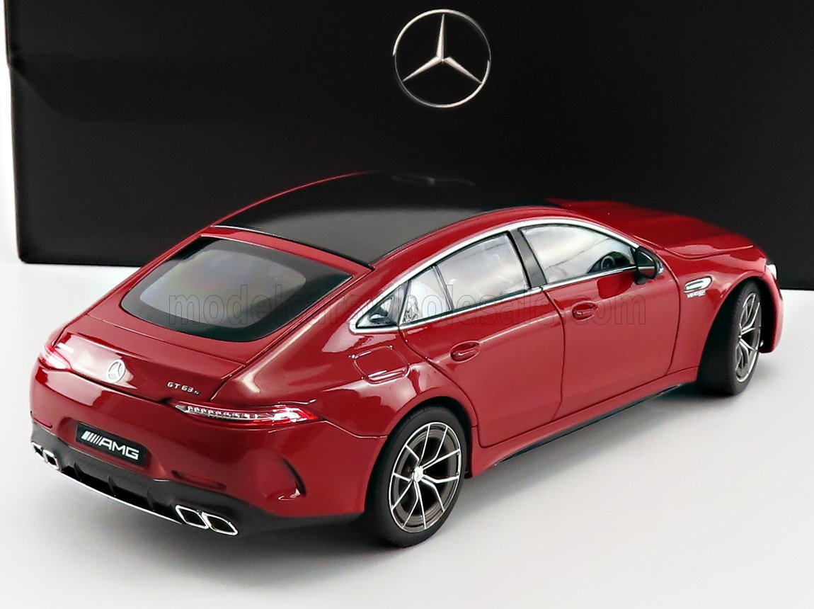 NOREV - 1/18 - MERCEDES BENZ - AMG GT 63 S V8 BITURBO 4MATIC COUPE (X290) AERO PACKAGE FACELIFT 2022 - JUPITER RED