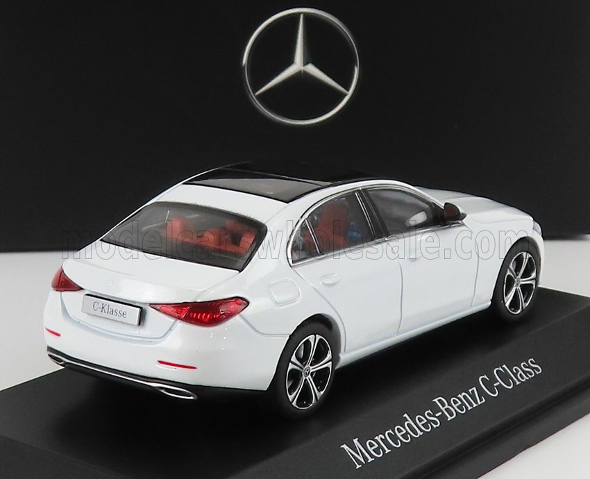 HERPA - 1/43 - MERCEDES BENZ - C-CLASS (W206) LIMOUSINE 2021 - OPALITE WHITE BRIGHT