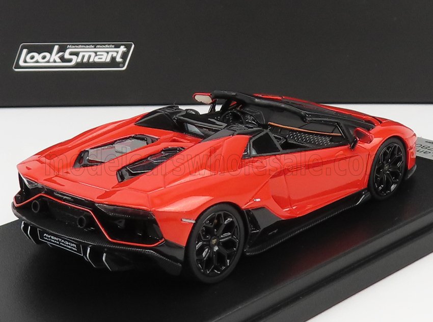 LOOKSMART - 1/43 - LAMBORGHINI - AVENTADOR LP780-4 ULTIMAE ROADSTER 2021 - ARANCIO XANTO - ORANGE