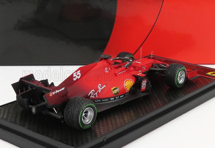 BBR-MODELS - FERRARI - F1 SF21 TEAM SCUDERIA FERRARI MISSION WINNOW N 55 5th EMILIA ROMAGNA ITALY GP 2021  (RAIN TIRES) CARLOS SAINZ JR.