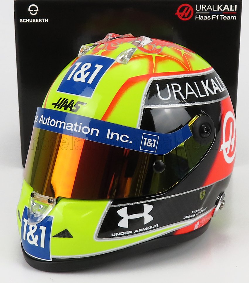 MINI HELMET - SCHUBERTH HELMET - F1 CASCO HELMET VF-21 TEAM URALKALI N 47 BRITISH SILVERSTONE GP 2021 MICK SCHUMACHER