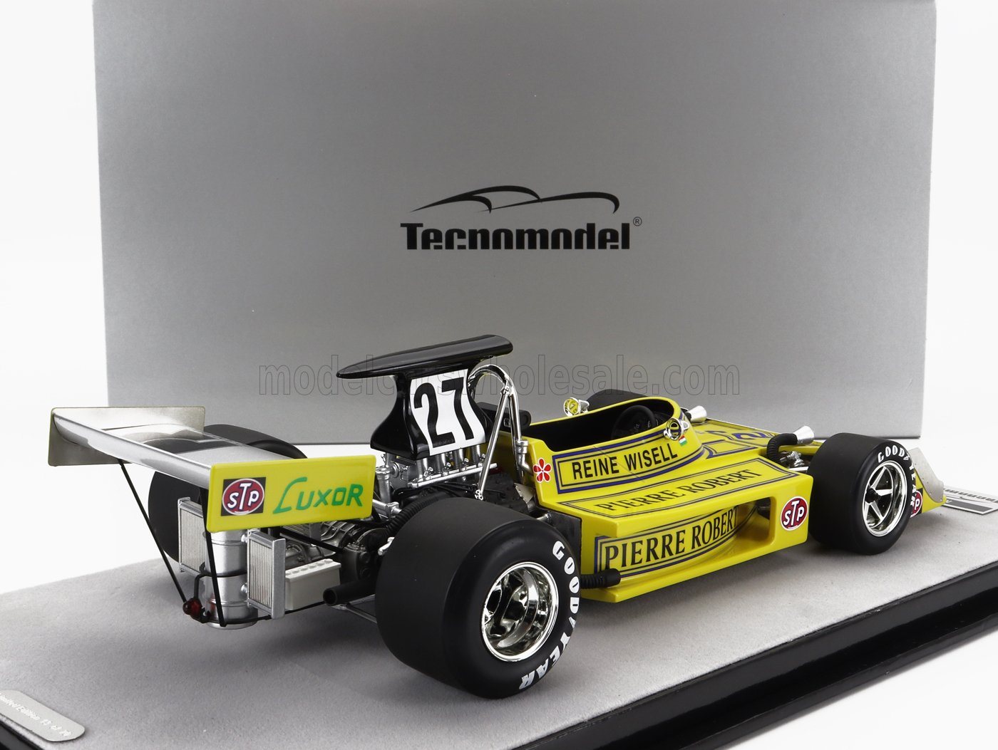 TECNOMODEL - 1/18 - MARCH - F1 731 FORD N 27 SWEDEN GP 1973 REINE WISELL - YELLOW