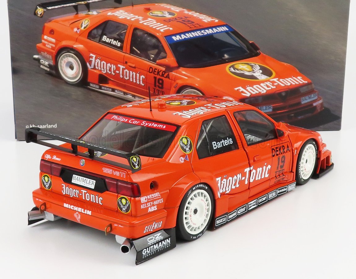 WERK83 - ALFA ROMEO - 155 V6 TI JAGER-TONIC RACING N 19 DTM ITC RACE HELSINKI 1995 MICHAEL BARTELES