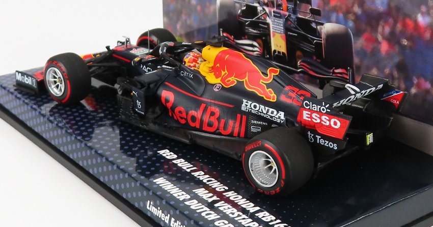 MINICHAMPS - RED BULL - F1 RB16B HONDA RA620H TEAM ASTON MARTIN N 33 WINNER DUTCH GP 2021 MAX VERSTAPPEN