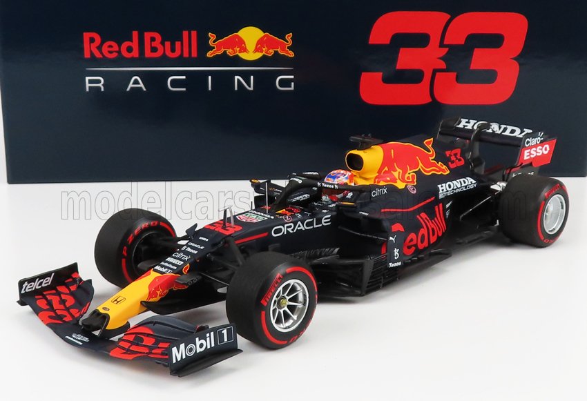 MINICHAMPS - RED BULL - F1 RB16B HONDA RA620H TEAM ASTON MARTIN N 33 WINNER DUTCH GP 2021  - WORLD CHAMPION - MAX VERSTAPPEN