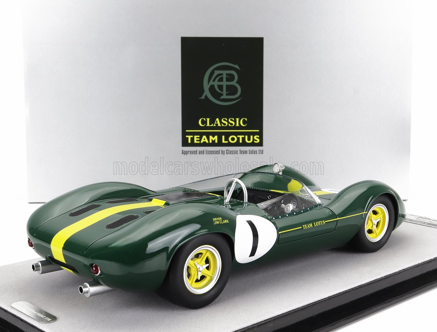 TECNOMODEL - 1/18 - LOTUS - TYPE 30 N 1 GOODWOOD 1964 JIM CLARK - GREEN YELLOW