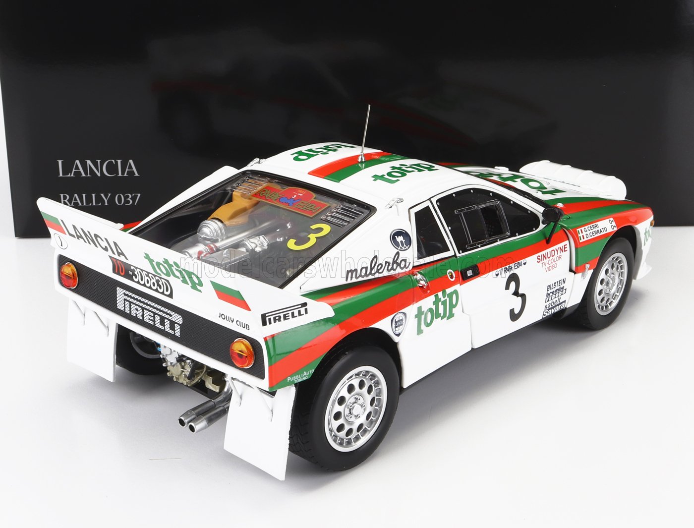 KYOSHO - LANCIA - 037 TOTIP N 3 RALLY ISOLA D'ELBA 1985 D.CERRATO - G.CERRI