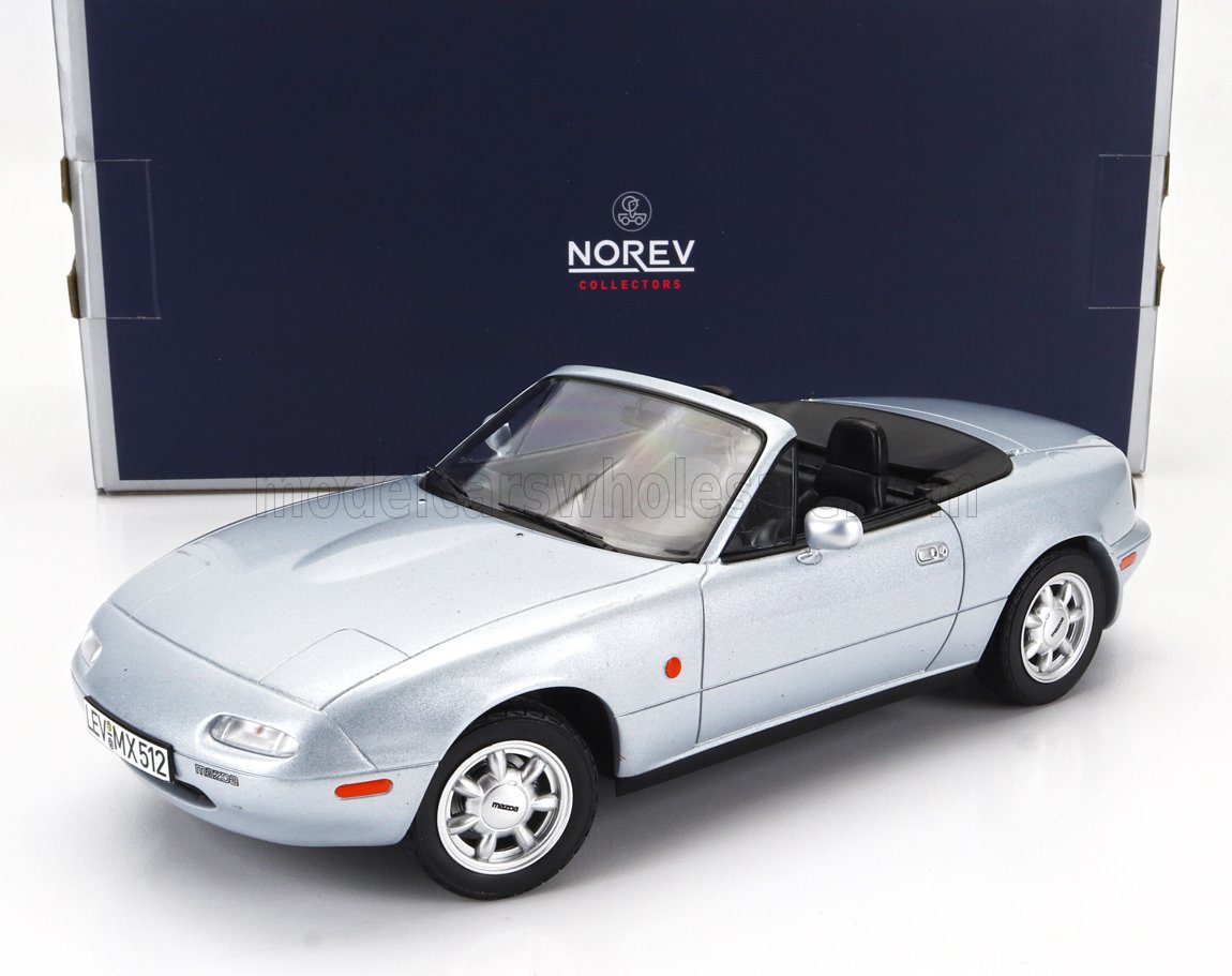 NOREV - 1/18 - MAZDA - MX-5 SPIDER 1989 - SILVER