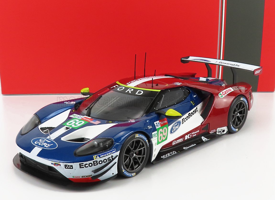 IXO-MODELS - FORD USA - GT 3.5L TURBO V6 TEAM FORD CHIP GANASSI USA N 69 24h LE MANS 2018 R.BRISCOE - R.WESTBROOK - S.DIXON