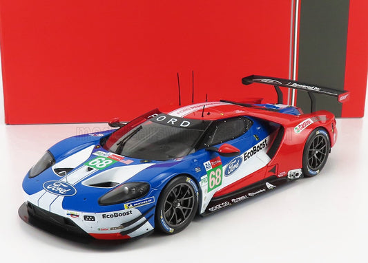 IXO-MODELS - FORD USA - GT FORD ECOBOOST 3.5L TURBO V6 TEAM FORD CHIP GANASSI USA N 68 24h LE MANS 2019 S.BOURDAIS - J.HAND - D.MULLER