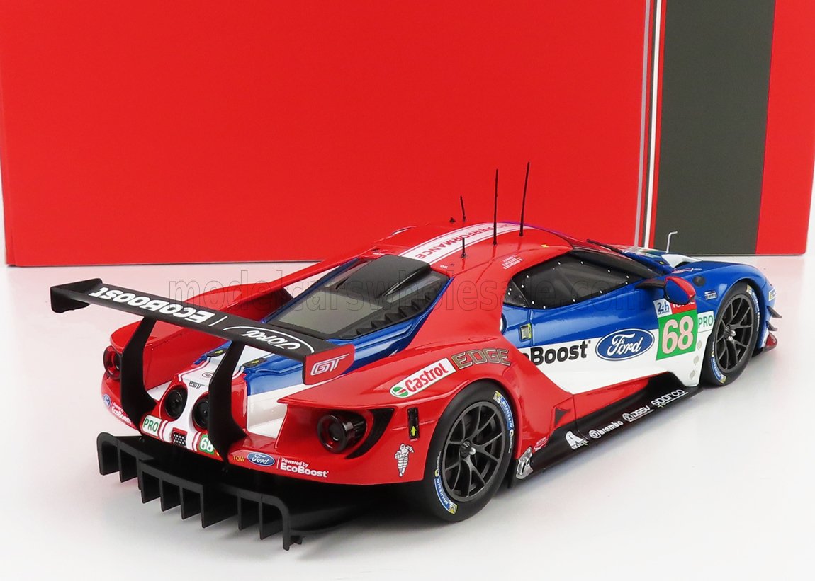 IXO-MODELS - FORD USA - GT FORD ECOBOOST 3.5L TURBO V6 TEAM FORD CHIP GANASSI USA N 68 24h LE MANS 2019 S.BOURDAIS - J.HAND - D.MULLER