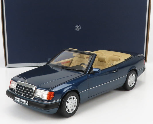 NOREV - 1/18 - MERCEDES BENZ - E-CLASS 300CE 24V (A124) CABRIOLET OPEN 1991 - NAUTICAL BLUE MET