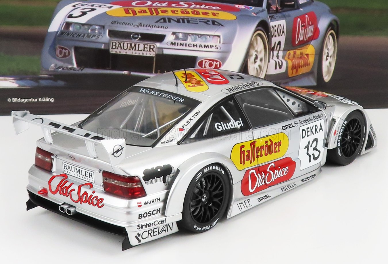 WERK83 - 1/18 - OPEL - CALIBRA V6 4X4 TEAM ROSBERG N 13 ITC 1996 GIANNI GIUDICI - WHITE