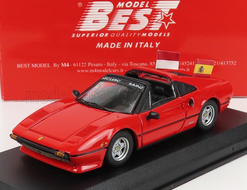 BEST-MODEL - FERRARI - 308 GTS 1982 - F1 PARADE MEXICO GP 2020 C.SAINZ - C.LECLERC