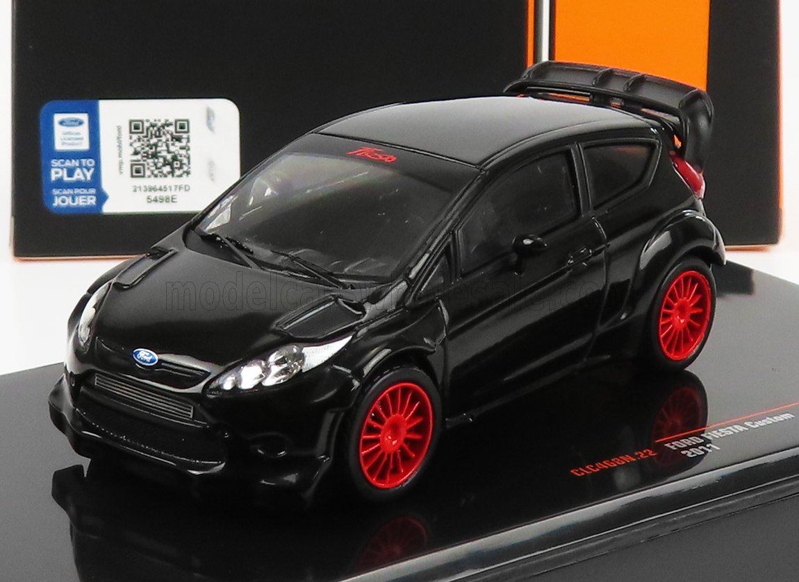 IXO-MODELS - 1/43 - FORD ENGLAND - FIESTA BASE RALLY 2011 - BLACK RED